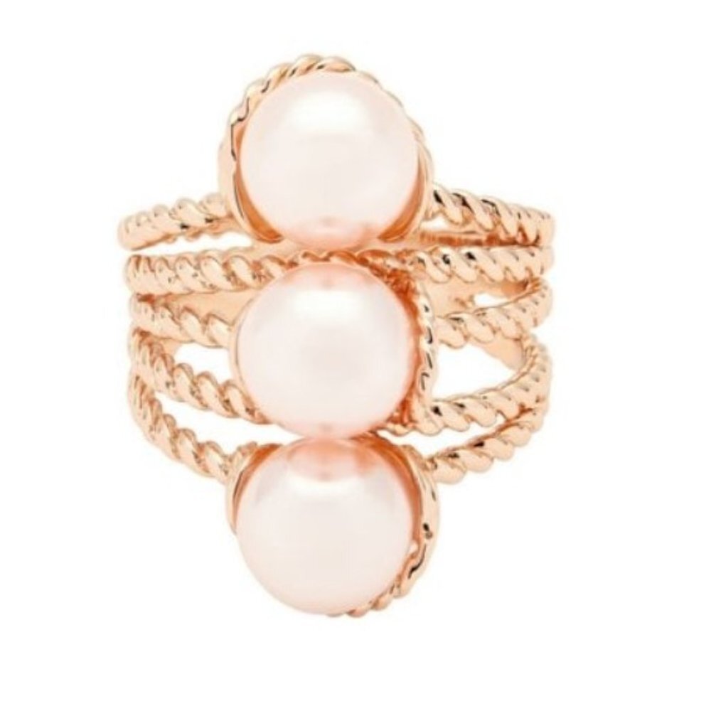 Ted Baker Triple Pearl Ring